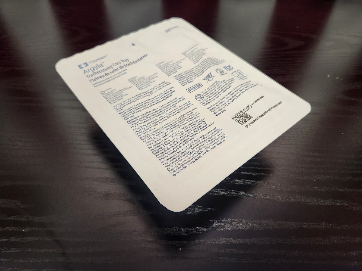 Covidien Argyle Tracheostomy Care Tray 47835 USA Supply