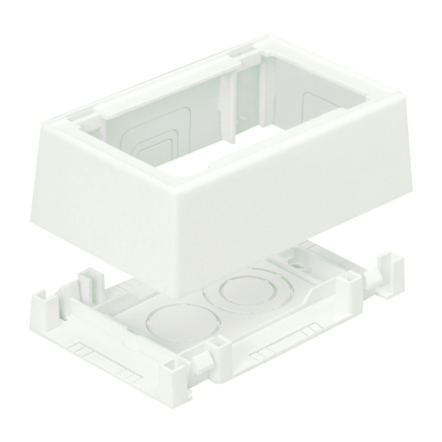 Panduit Single Gang Fast Snap Low Voltage 2-Piece Outlet Box With Adhesive - USA Supply