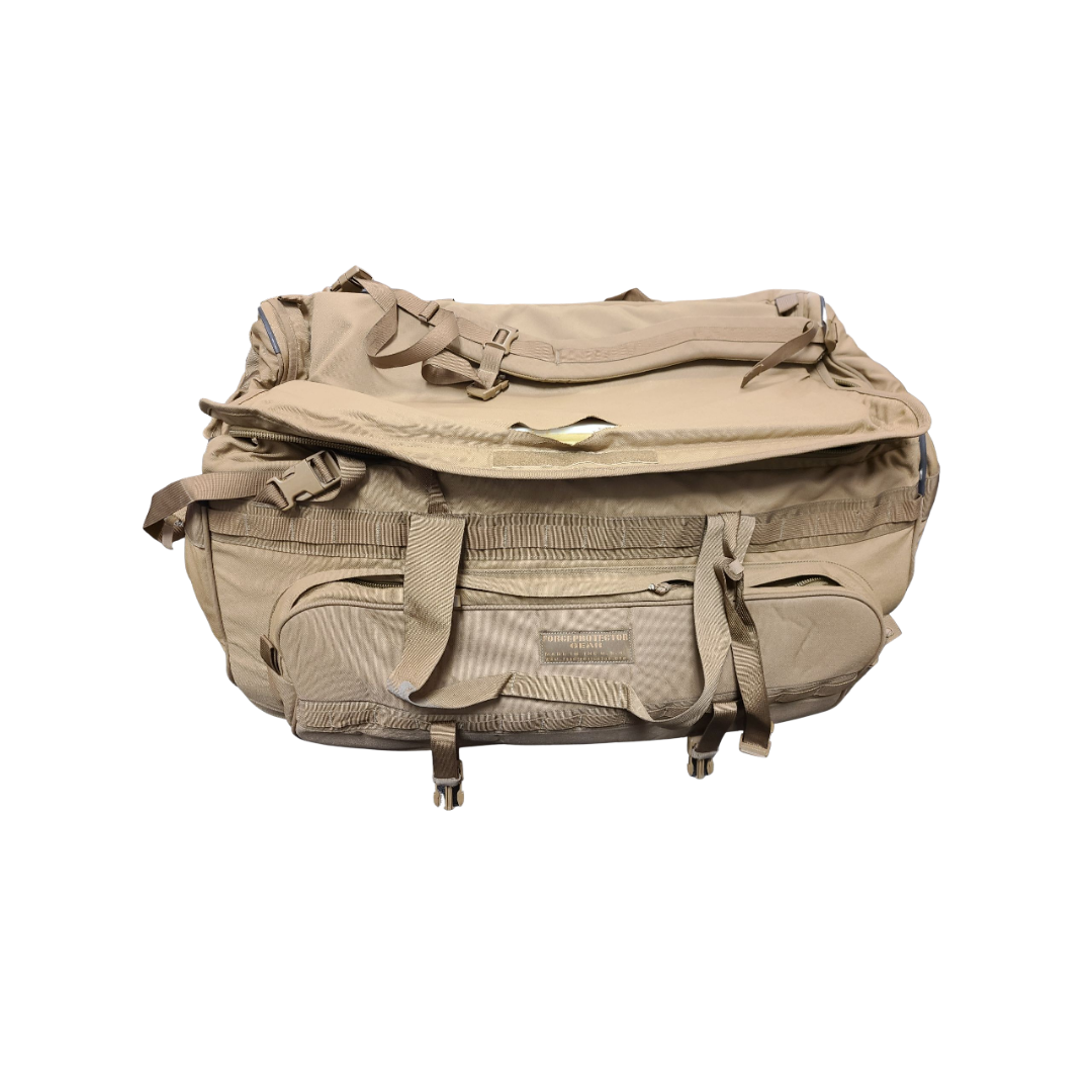 USMC FORCEPROTECTOR FOR 75 Gear Loadout Rolling Deployment Bag Backpack **Coyote great for airsoft and paintball - USA Supply