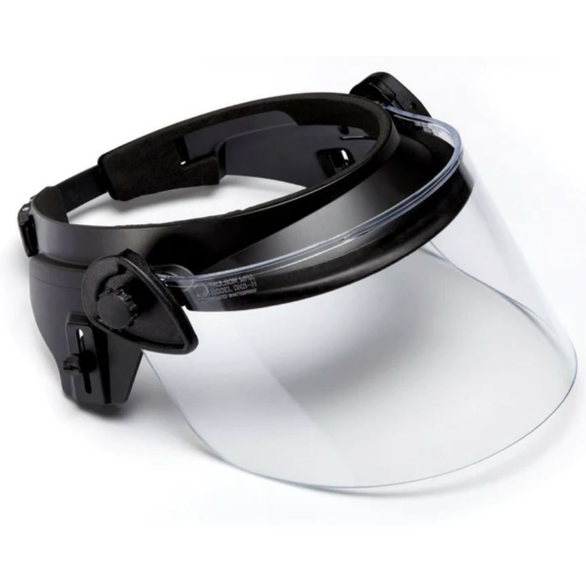 Paulson DK6 Series Polycarbonate Riot Face Shield, Coated / Helmet Band Assembly - USA Supply