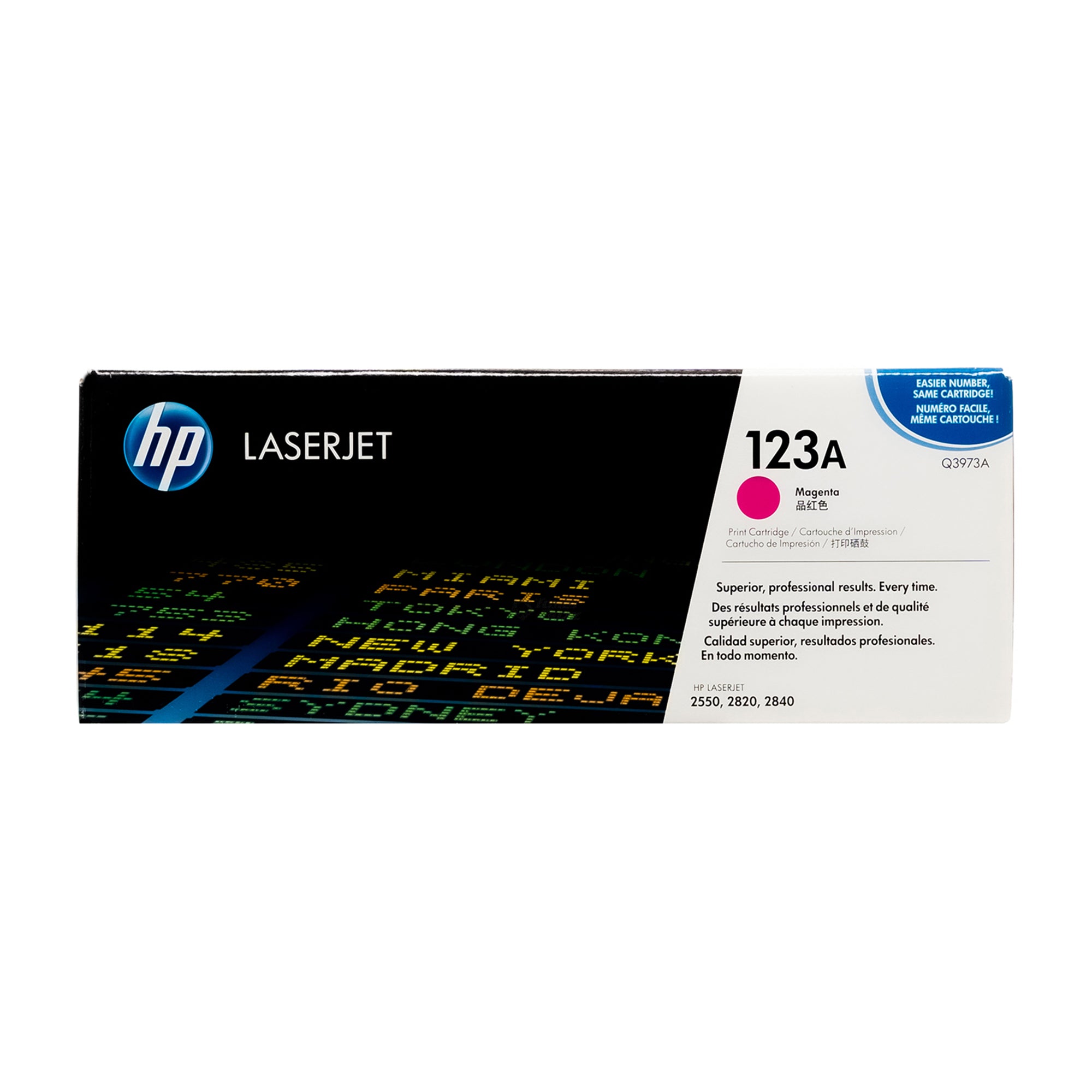 HP 123A, Magenta Original Toner Cartridge Q3973A LaserJet 2550 2820-30-40 - USA Supply