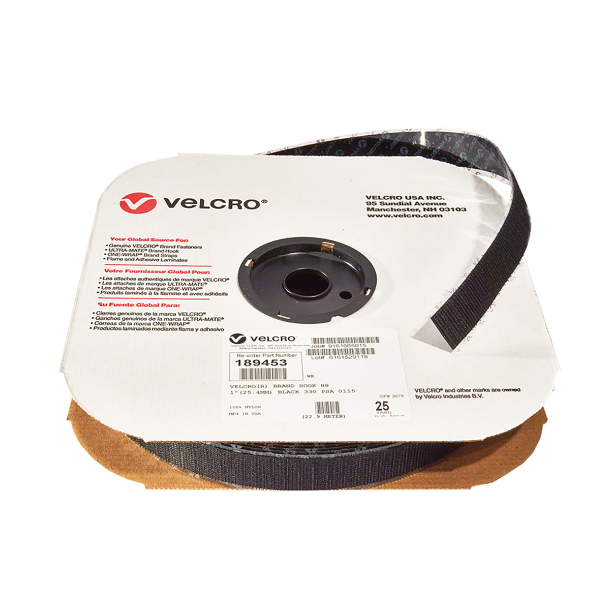 Velcro Brand Hook 88 Sew On 25 Yard Roll 1-1/2" - New - part 191051 - USA Supply