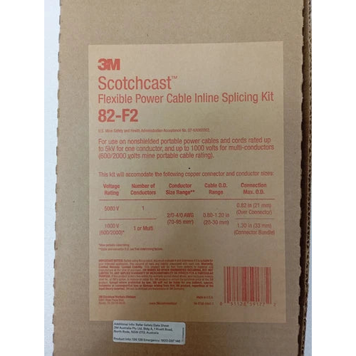 3M Scotchcast 82‑F2 Flexible Power Cable Splicing Kit - part 3M-82F2-KIT - USA Supply