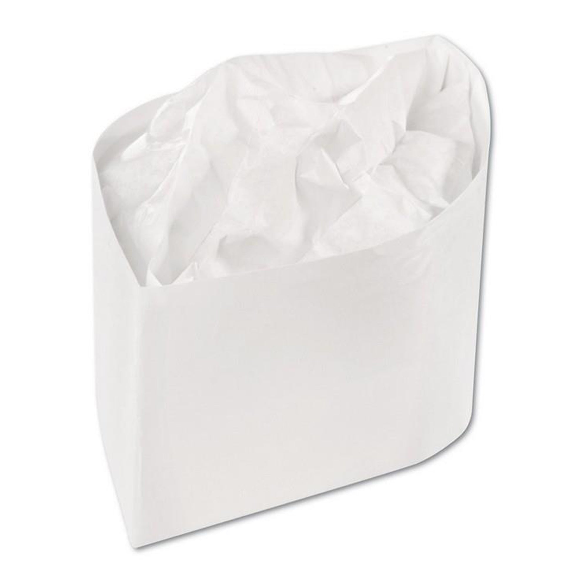 Classy Caps white crepe paper disposable caps adjustable one size 1000 count bulk carton