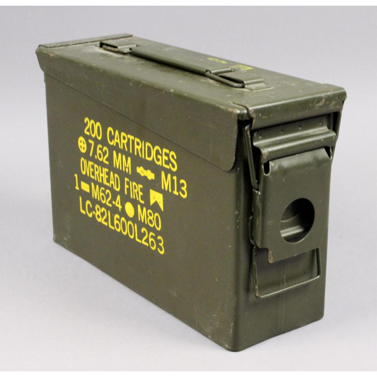 Empty Cartidge Cans 7.62 mm - Used - part lC82l600l263-MM4117 - USA Supply (1 of 2)