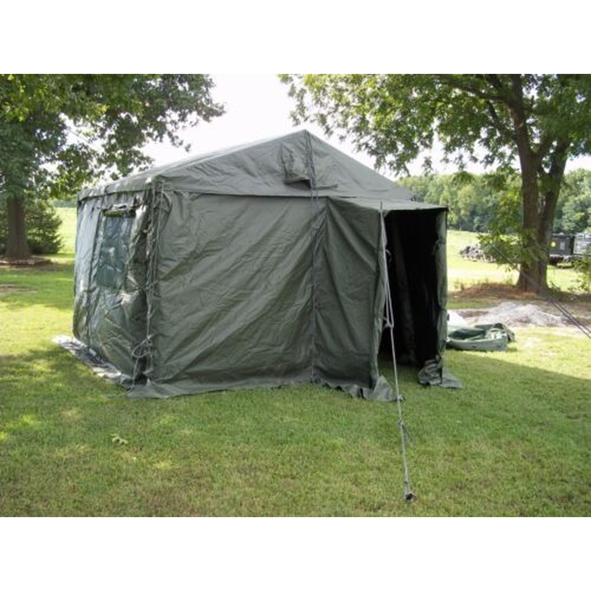 MODULAR COMMAND POST SYSTEM TENT (MCPS) GREEN RECONDITIONED (Price includes shipping) - USA Supply