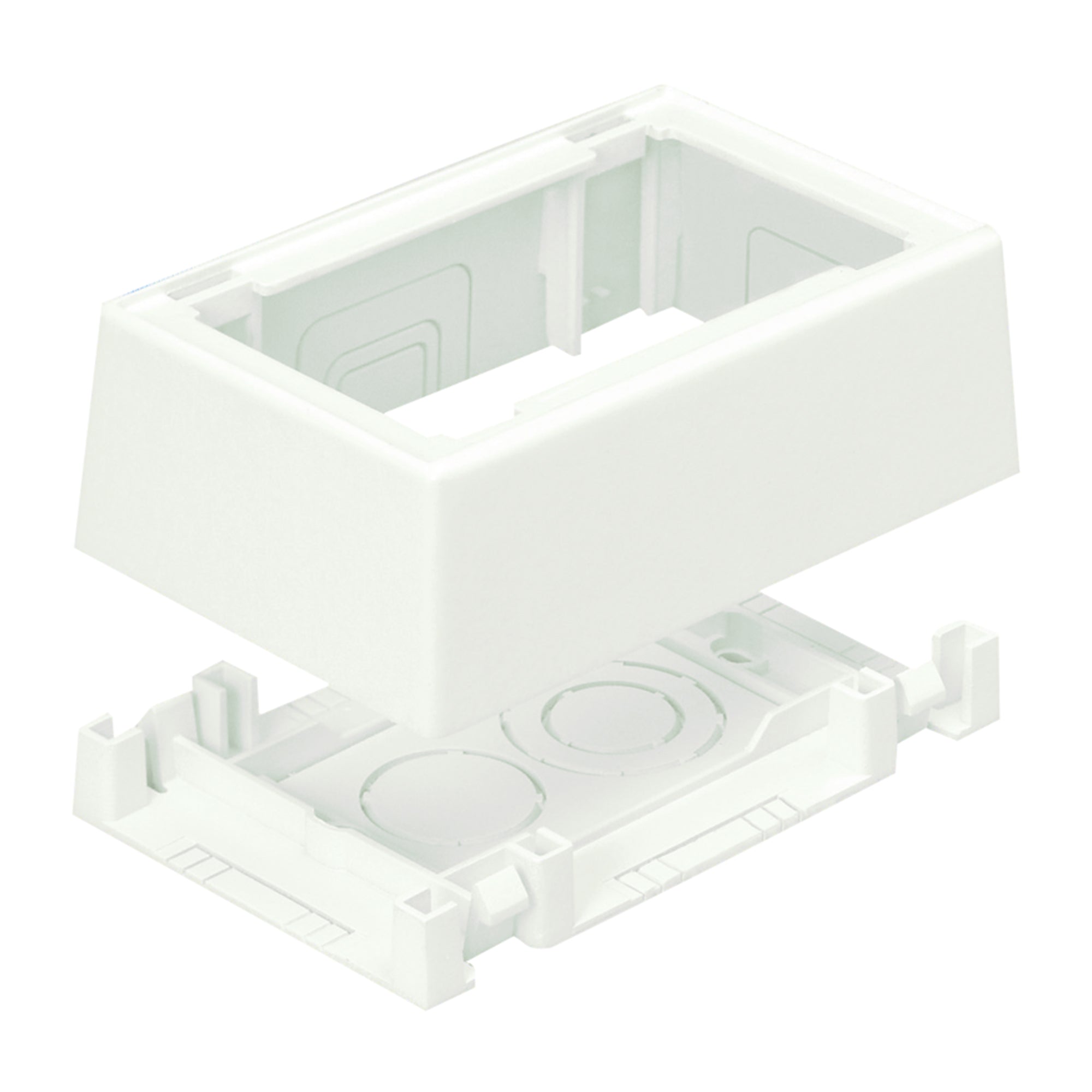 Panduit Single Gang Fast Snap Low Voltage 2-Piece Outlet Box With Adhesive - USA Supply