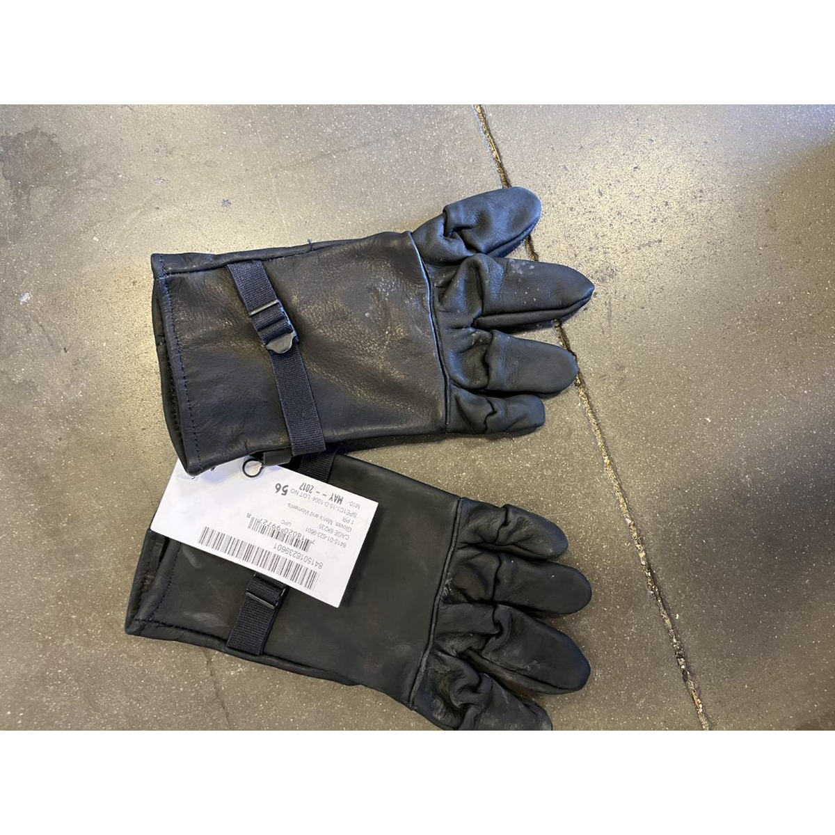 Leather Black Gloves Men and Women- Size 2 /3(Used) - part 841501623960 - USA Supply