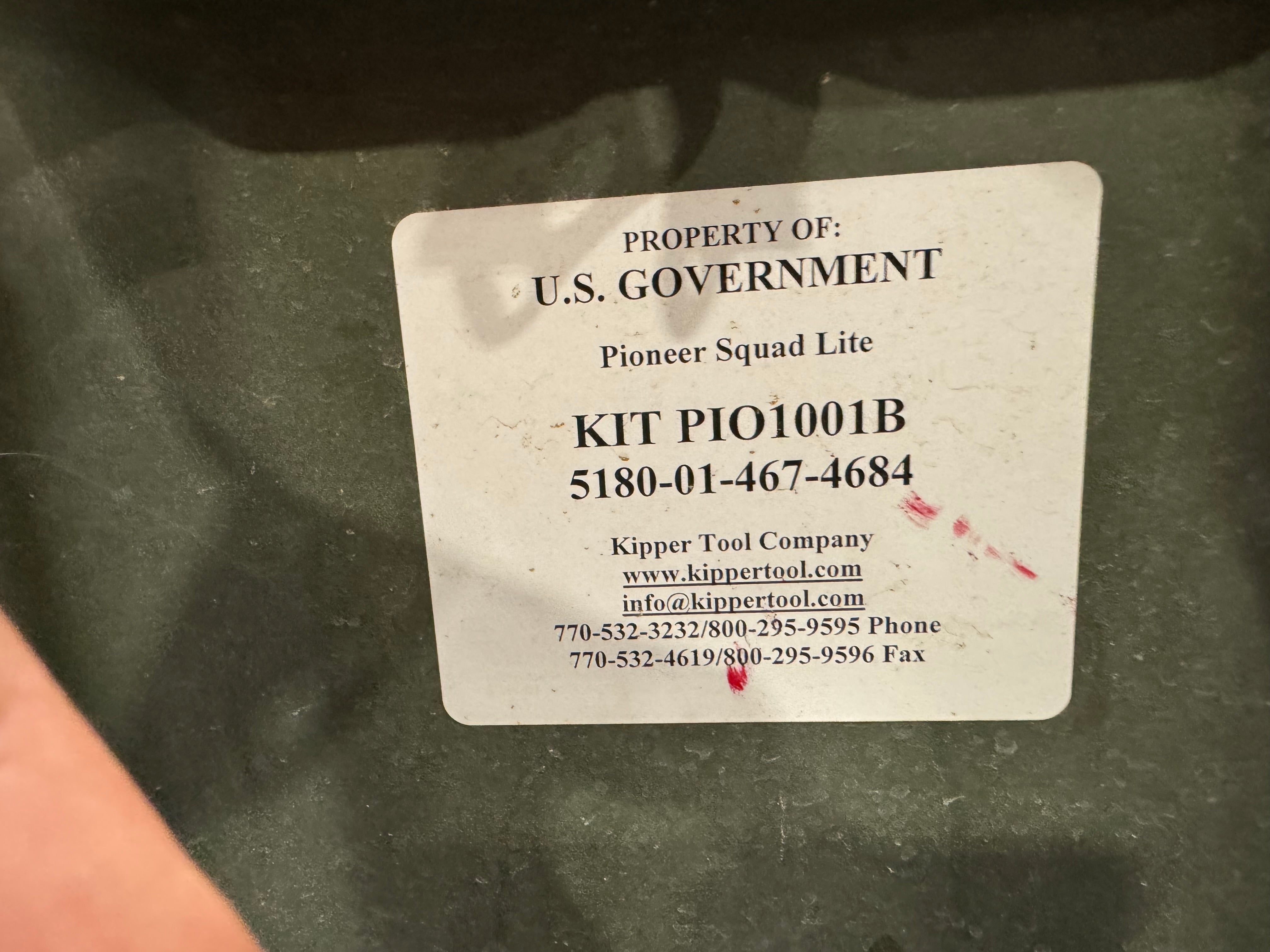 Pioneer squad lite KIT PIO1001B 5180-01-467-4684 - part TOOL-PIO1001B-001 - army (1 of 6)
