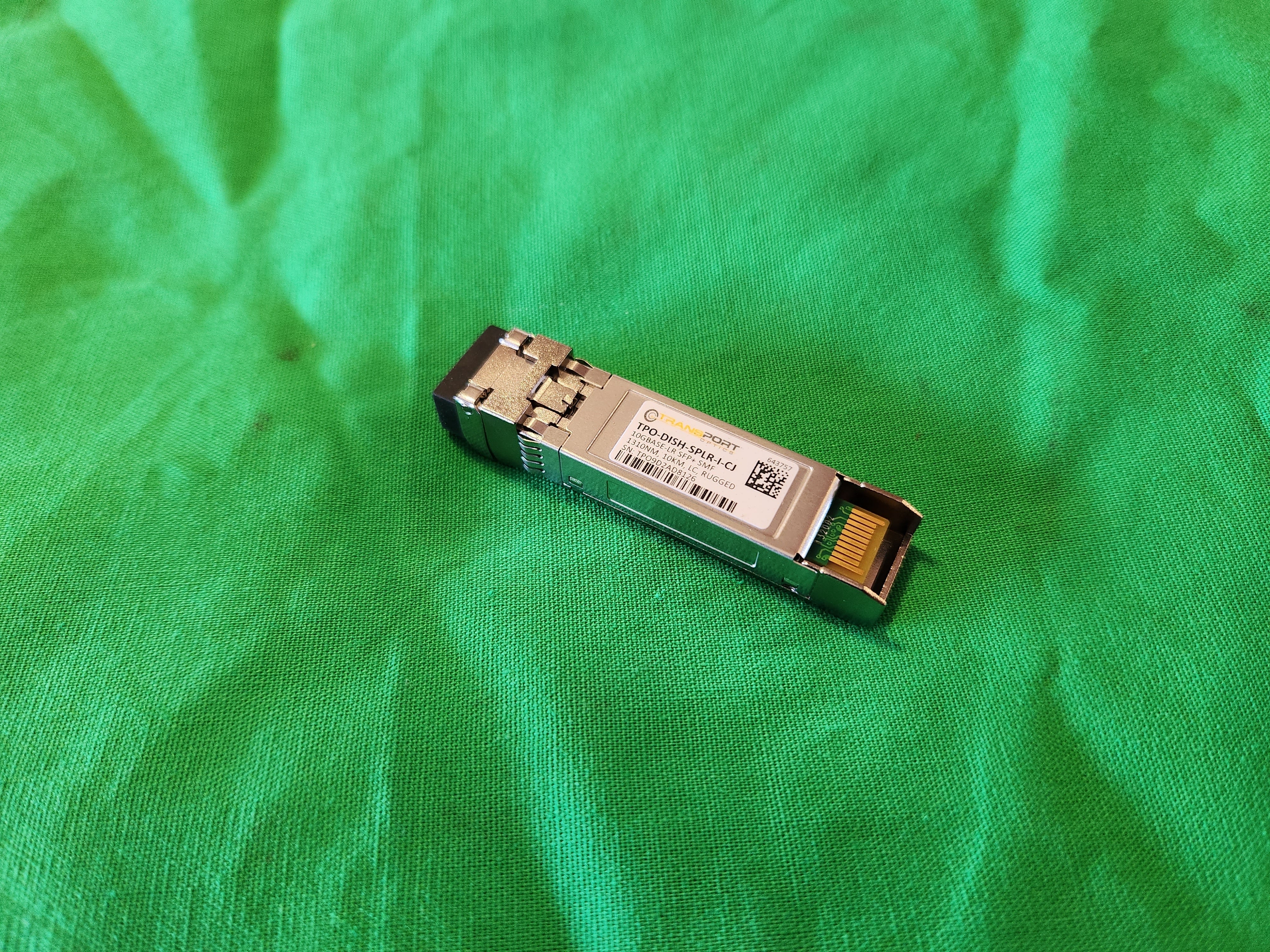 Transport Optics 10GBASE-LR SFP+ SMF 1310NM 10KM - part TPO9D2AD8126 - USA Supply (1 of 3)