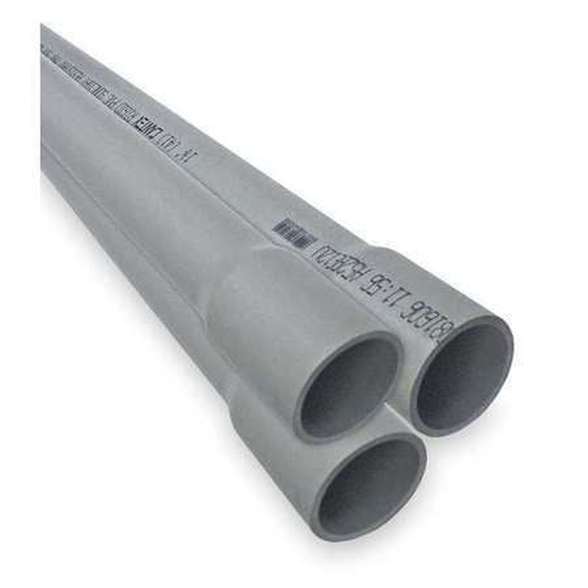Cantex 5" Schedule 40 PVC Conduit – 10 ft Length – Gray (Each) - part 224053 - USA Supply (1 of 2)
