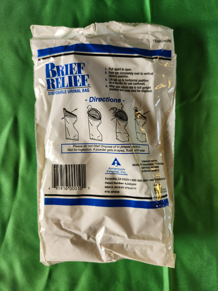 
                  
                    Brief Relief BR608 Brief Relief Disposable Urinal Bag Kit (Pack of 10)
                  
                