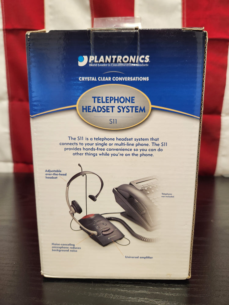 
                  
                    Plantronics S11 Telephone Headset System - New/Open Box
                  
                