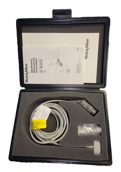 Welch Allyn Adult/Pediatric Mainstream CO2 Sensor & Airway Set - New/Open Box