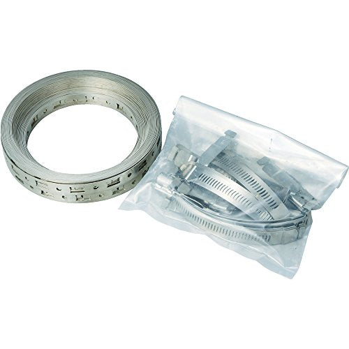Make-A-Clamp Stainless Steel Hose Clamp System, 1 Kit Contains: 100 ft Band, 25 Adjustable Fasteners, 10 Band splices (Pack of 1)