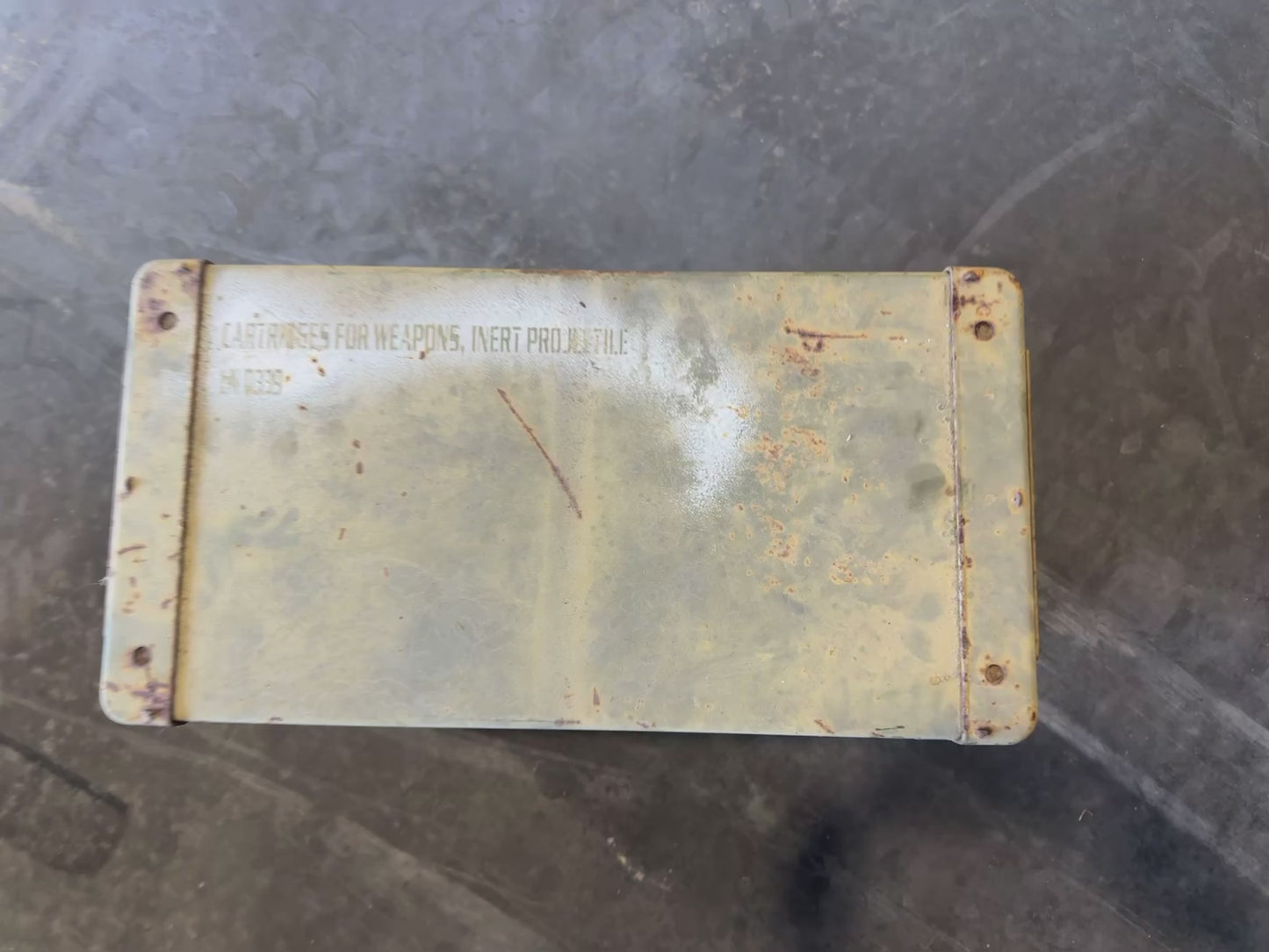 VVietnam Era UN Army Green Ammo Box – Rare Vintage Military Ammunition Storage Box (Used)