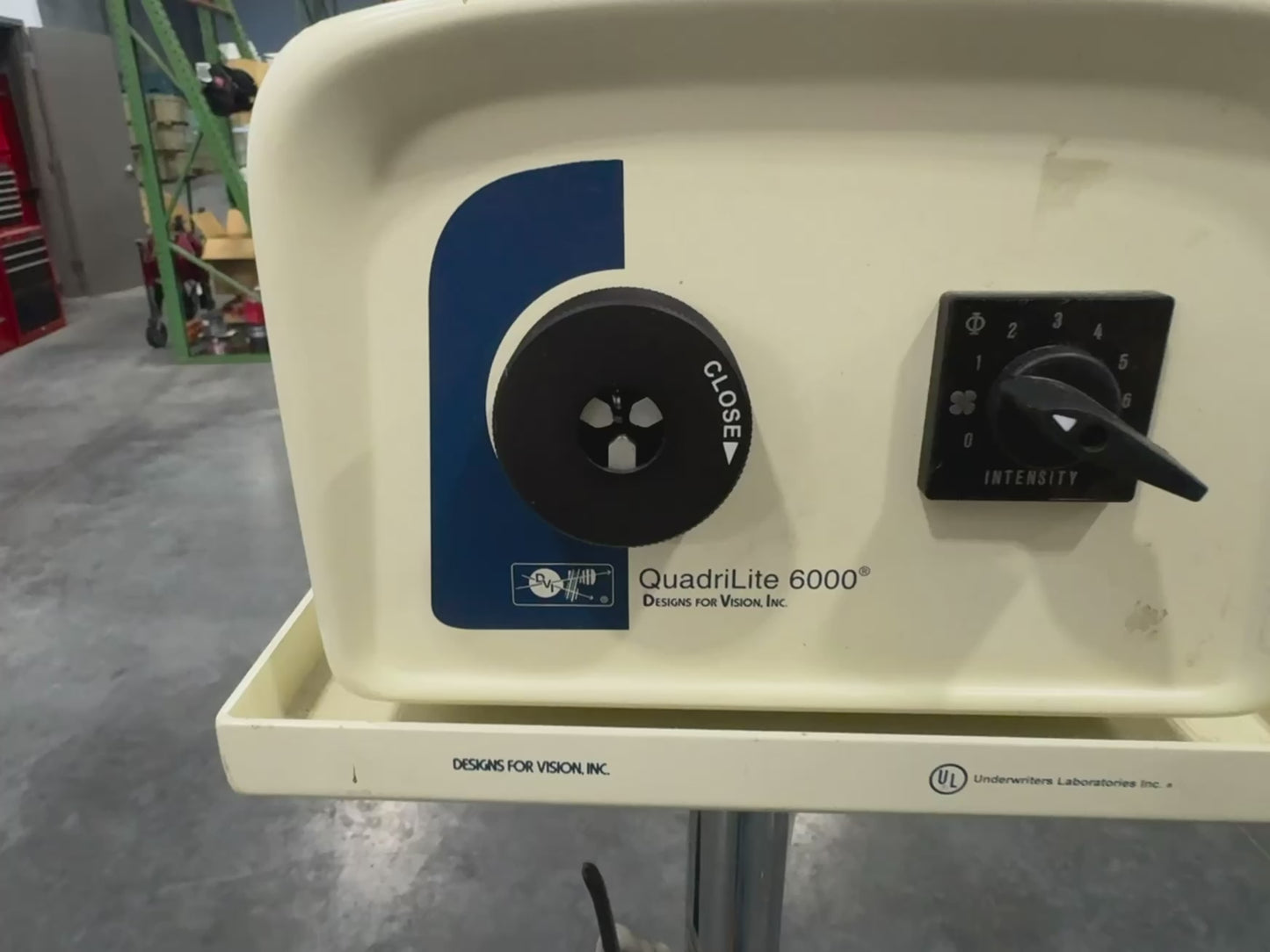 Designs for Vision Fiberoptic Headlamp Quadralite 6000 with Stand - Used