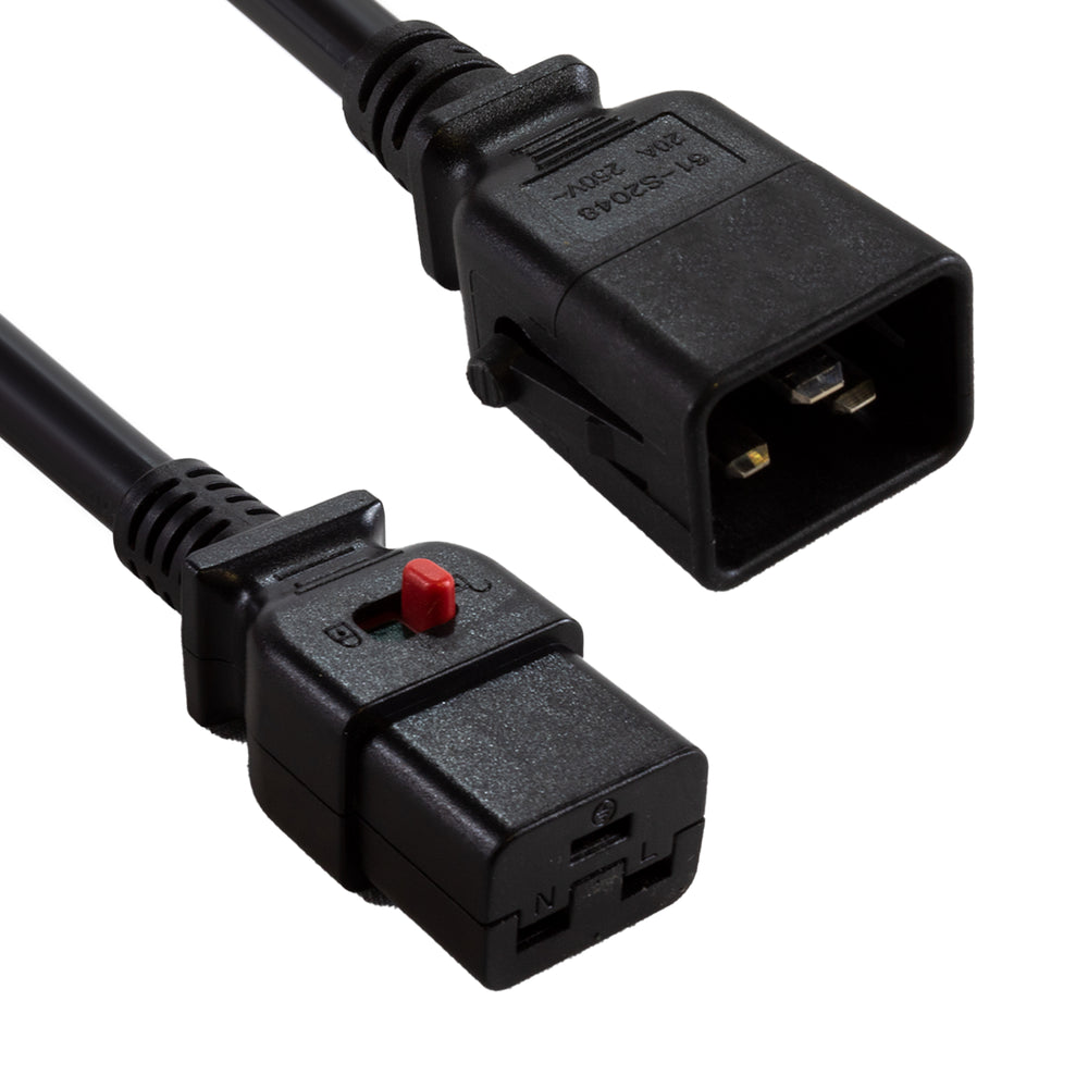 Server Technology PTCORD-D8 Locking IEC 60320/C19 To 60320/C20 - 6ft - 10 Units - USA Supply