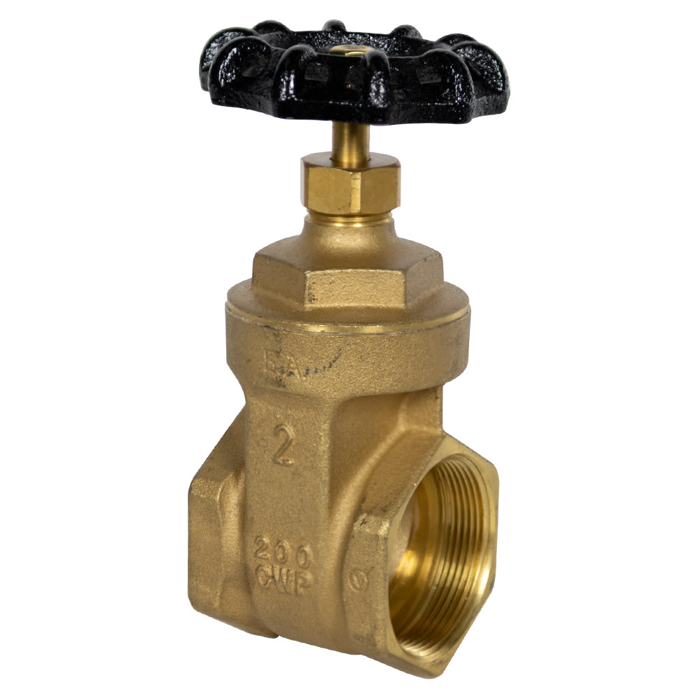 Legend Valve - 104-308 - 2'' T-401 Brass Gate Valve - USA Supply