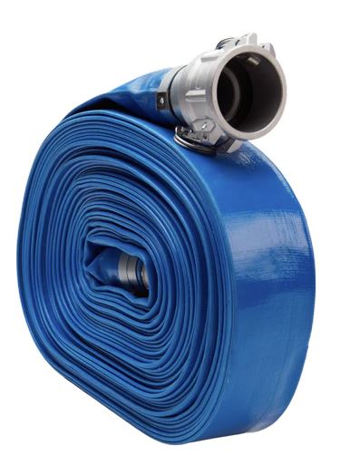 Blue 2" x 50' Camlock Lightweight Hose - USA Supply