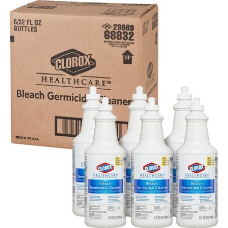 Clorox Healthcare Bleach Germicidal Cleaner Pull-Top, 32 Ounces - Unscented - New/Open Box