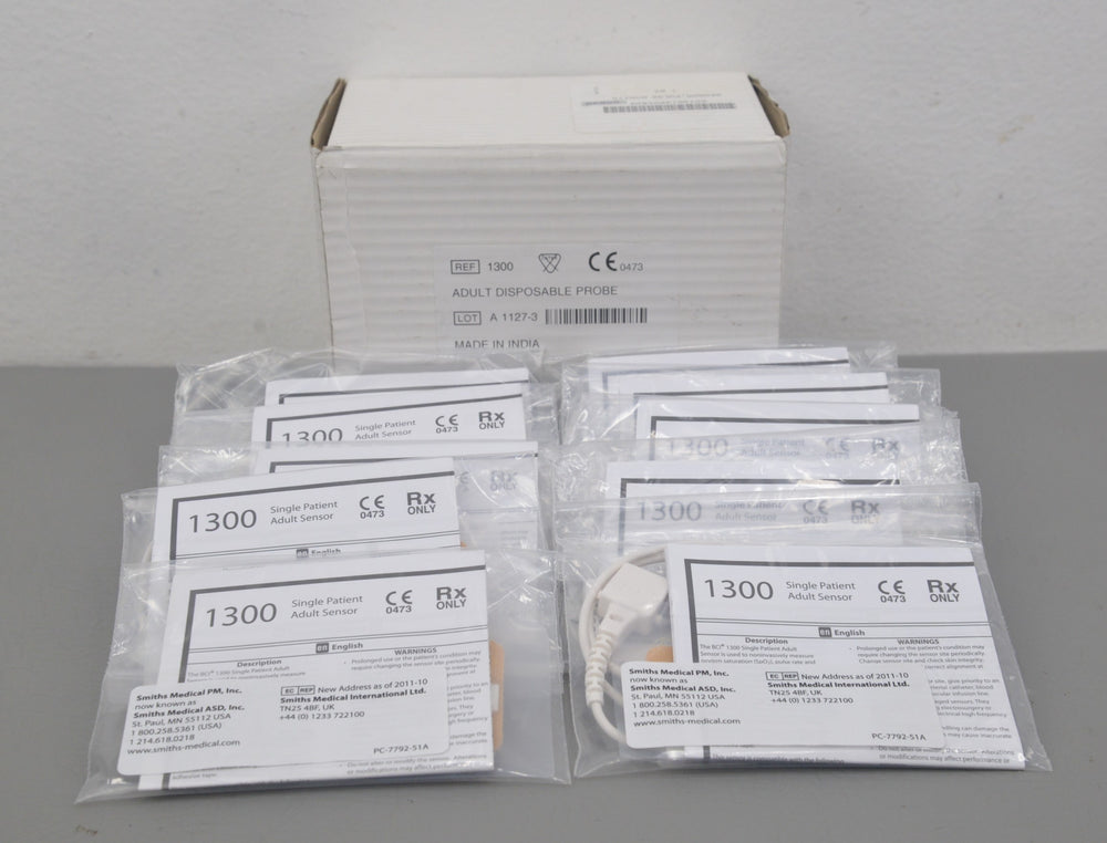 Smiths Medical Adult Disposable Probe REF 1300-10 per box
