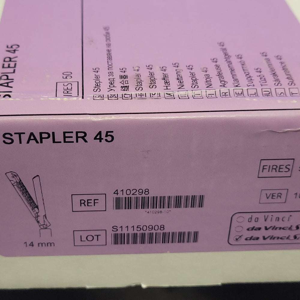 
                  
                    Intuitive Surgical - 410298 - Intuitive Surgical Da Vinci Si Endowrist Stapler 45 Instrument, 50 Firings - USA Supply
                  
                