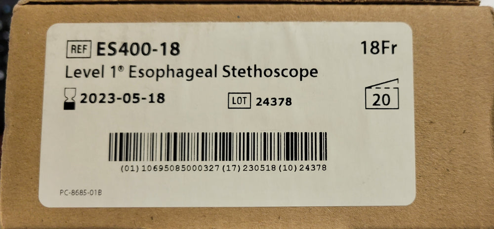 
                  
                    Smith Medical ES400-18 / Level 1 Esophageal Stethoscope - Box quantity: 20
                  
                