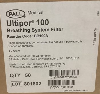 
                  
                    Ultipor BB100A Breathing Filter - Box Of 50 Filters - In Stock
                  
                