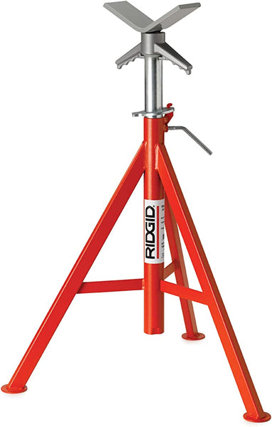 RIDGID 56662 Model VJ-99 V Head High Pipe Stand, 12-inch Pipe Stand - Used