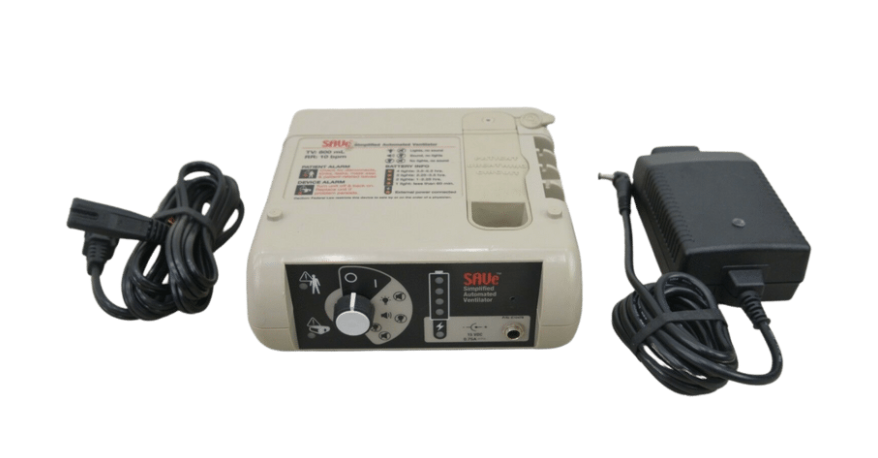 AutoMedx SAVe Ventilator, Simplified Automated Ventilator, 7000REF - USA Supply