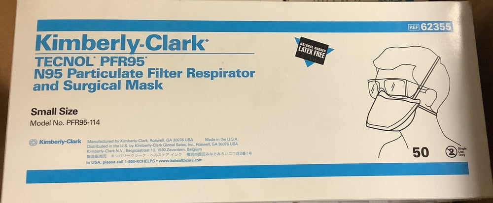 
                  
                    Kimberly-Clark TECNOL N95 Respirator and Surgical Masks 62355 - Size: Small (Box of 50)
                  
                