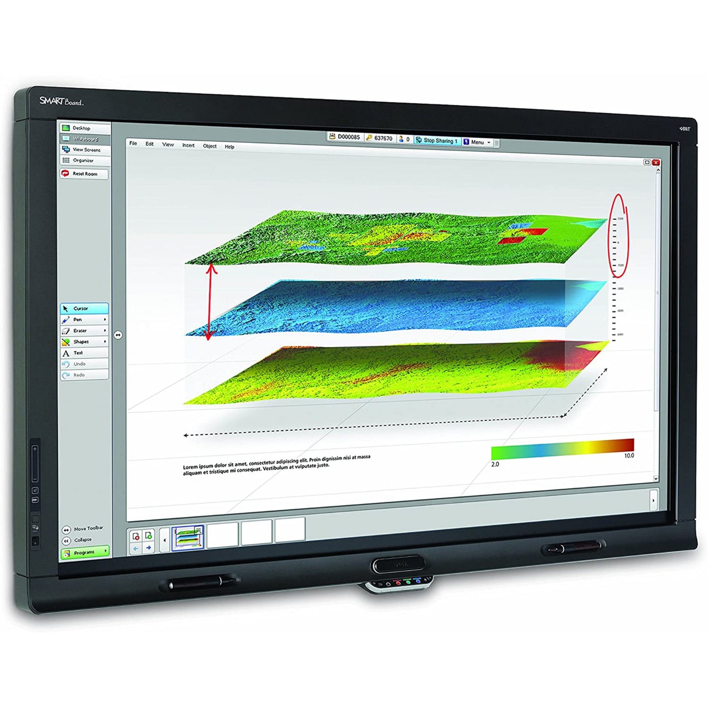 Smart Board SBID8070i-G4-SMP 70" Interactive Flat Panel LCD/LED Display - USA Supply