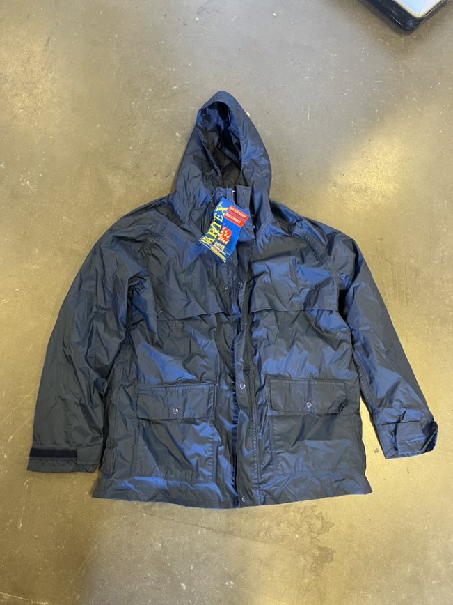 Wear guard Rain Jacket-Size L Navy Blue (Used)