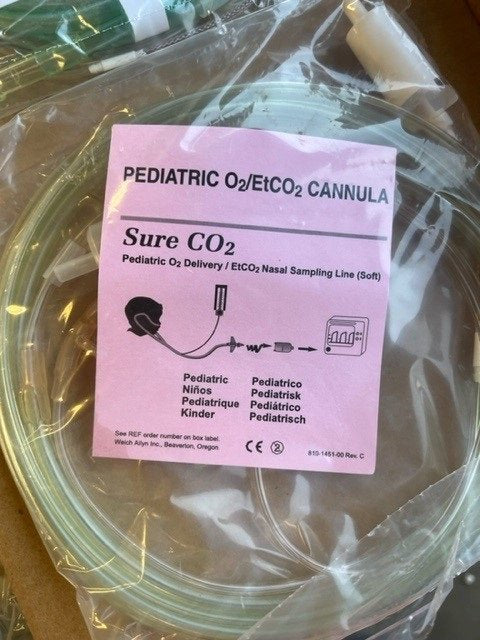 SURE PEDIATRIC 02-ETCO2 CANNULA NASAL SAMPLING LINE (25 PER) - USA Supply