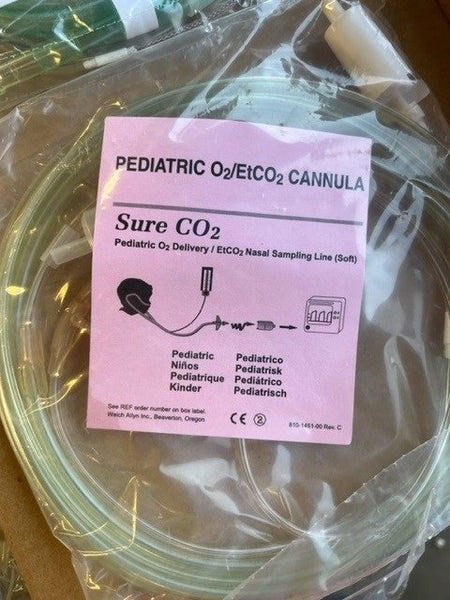 SURE PEDIATRIC 02-ETCO2 CANNULA NASAL SAMPLING LINE (25 PER)