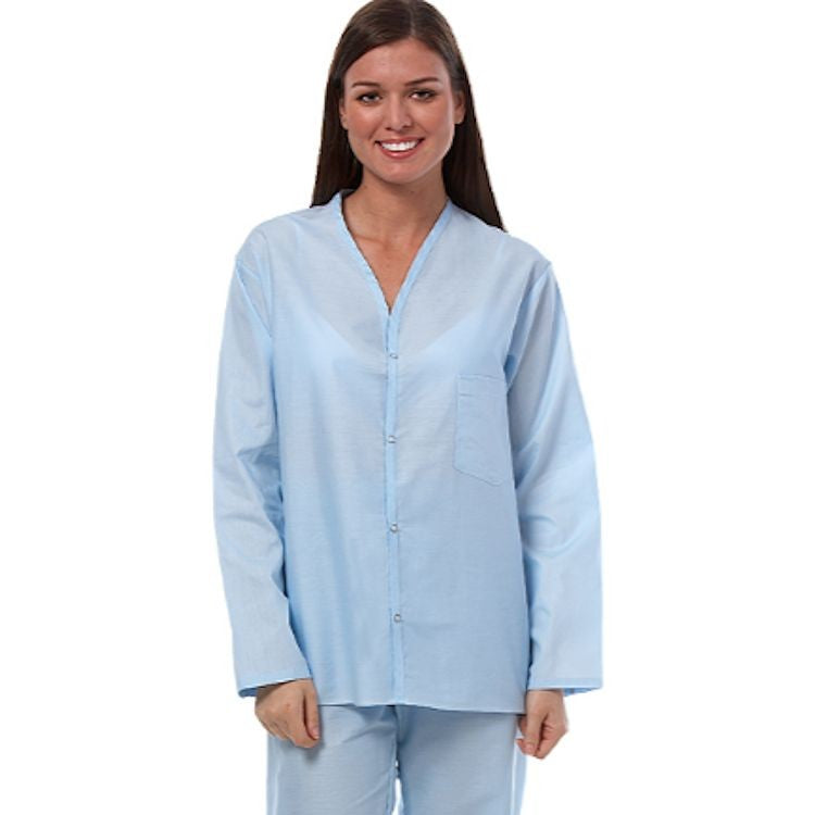 Fashion Seal Adult Pajama Top-Poly-Cotton Broadcloth FS149 (10 PACK) LARGE