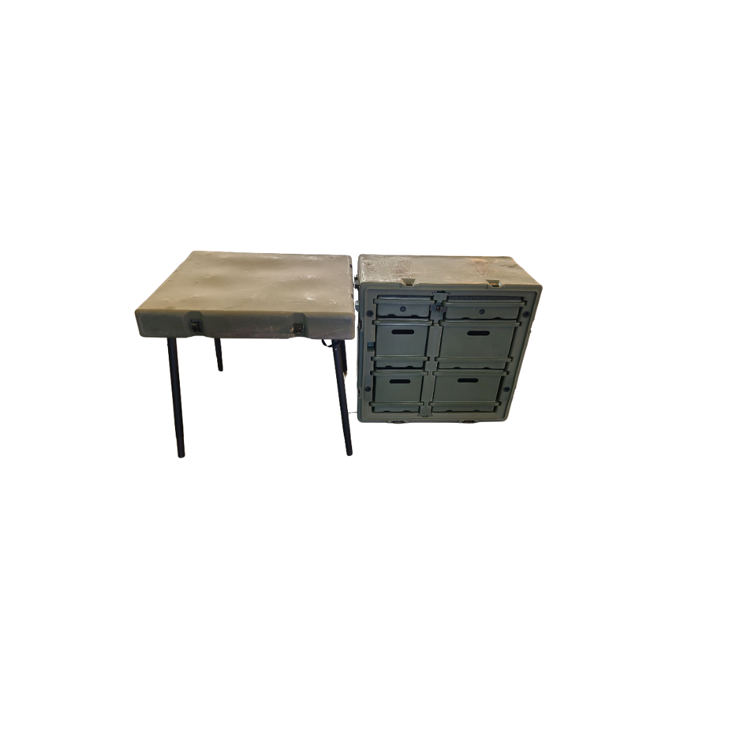 HARDIGG MILITARY CHAPLAIN FIELD DESK W/ UNIQUE FREE STANDING, ADJ HEIGHT DESK - USA Supply