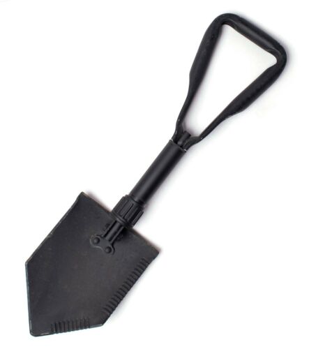 Military Issue Entrenching Tool (E-Tool), Folding Shovel w/ D Handle - USA Supply
