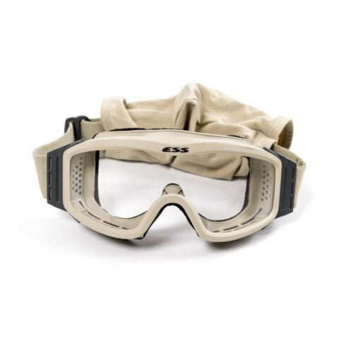 Used ESS Profile NVG Ballistic Goggles - Desert Tan Clear, USGI Eye Ware - USA Supply
