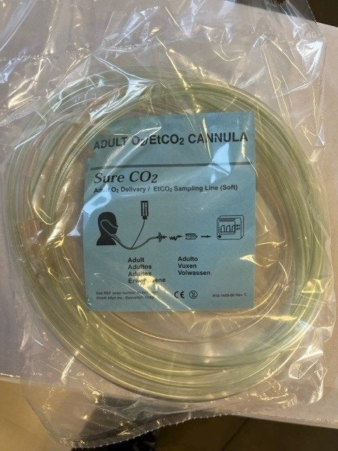 ADULT 02-ETCO2 CANNULA NASAL SAMPLING LINE (25 PER) - USA Supply