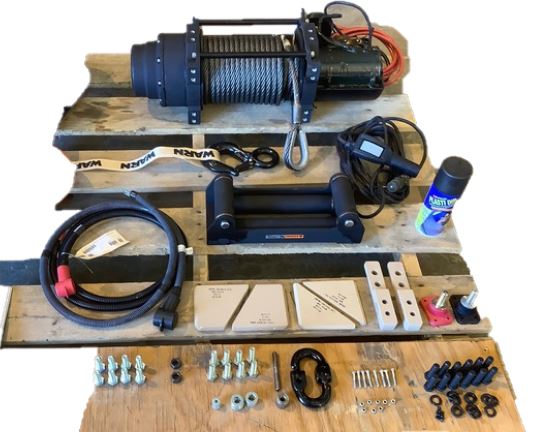 Warn 18 Series Winch - 18k Pound Capacity - With Accessories - Surplus Stock